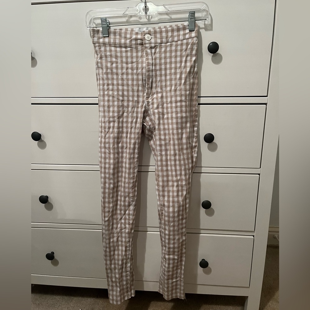 SOLD ON CROSSPOST Urban Outfitters gingham pull on pants - Picture 5 of 9